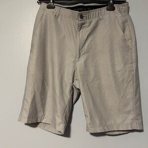 Pebble Beach Men's Light GrayFlat Front Shorts